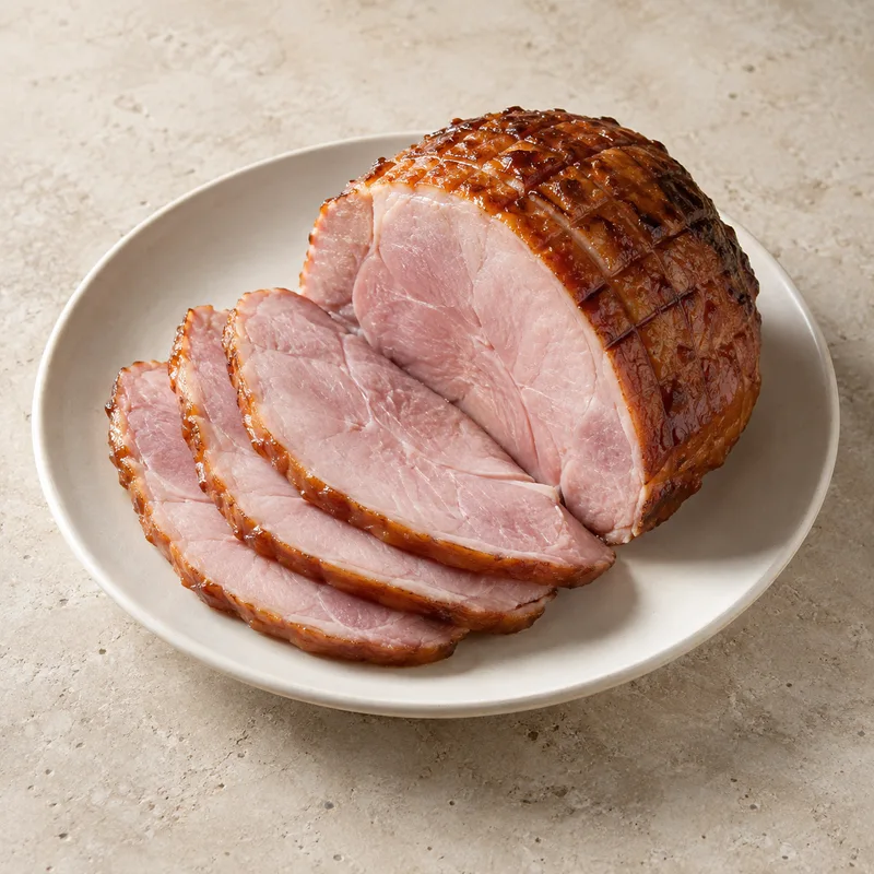 Illustration of ham honey smoked cooked