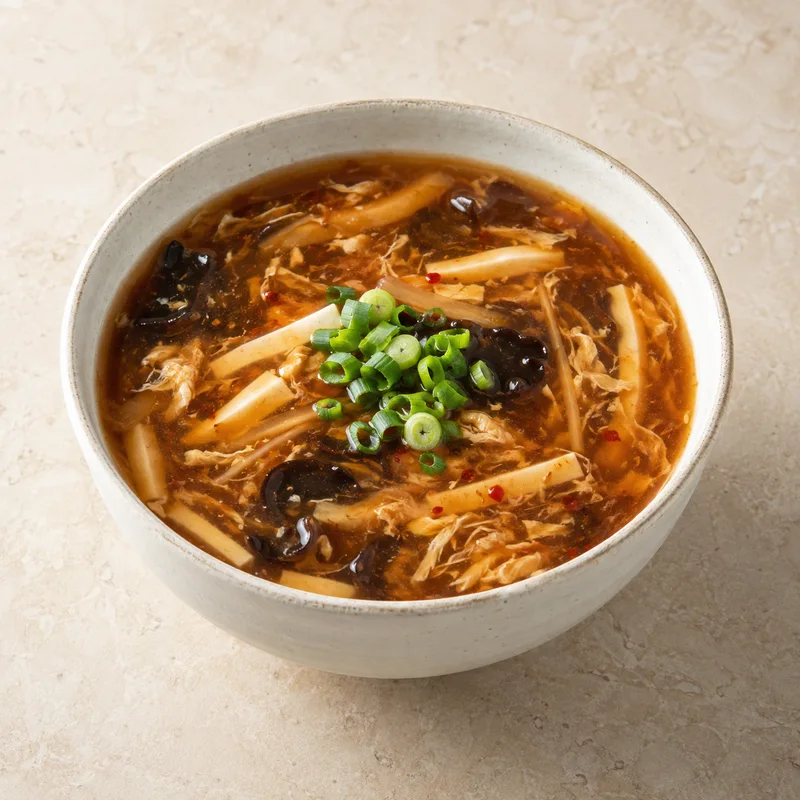 Illustration of soup hot and sour chinese restaurant