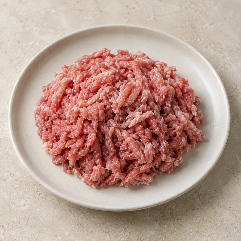 Illustration of lamb mechanically separated raw