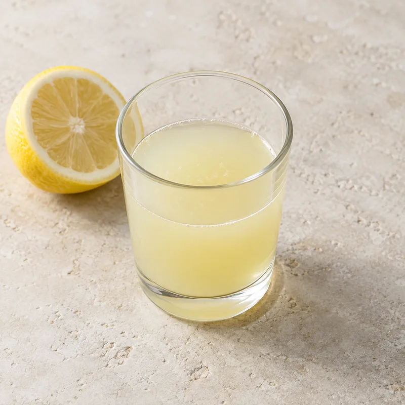 Illustration of lemon juice raw