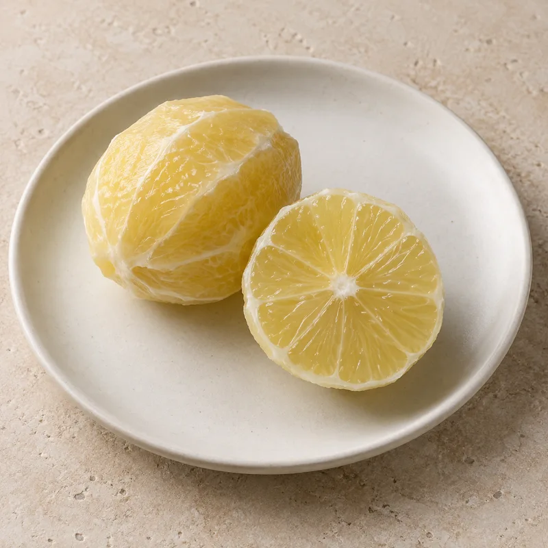 Illustration of lemons raw without peel