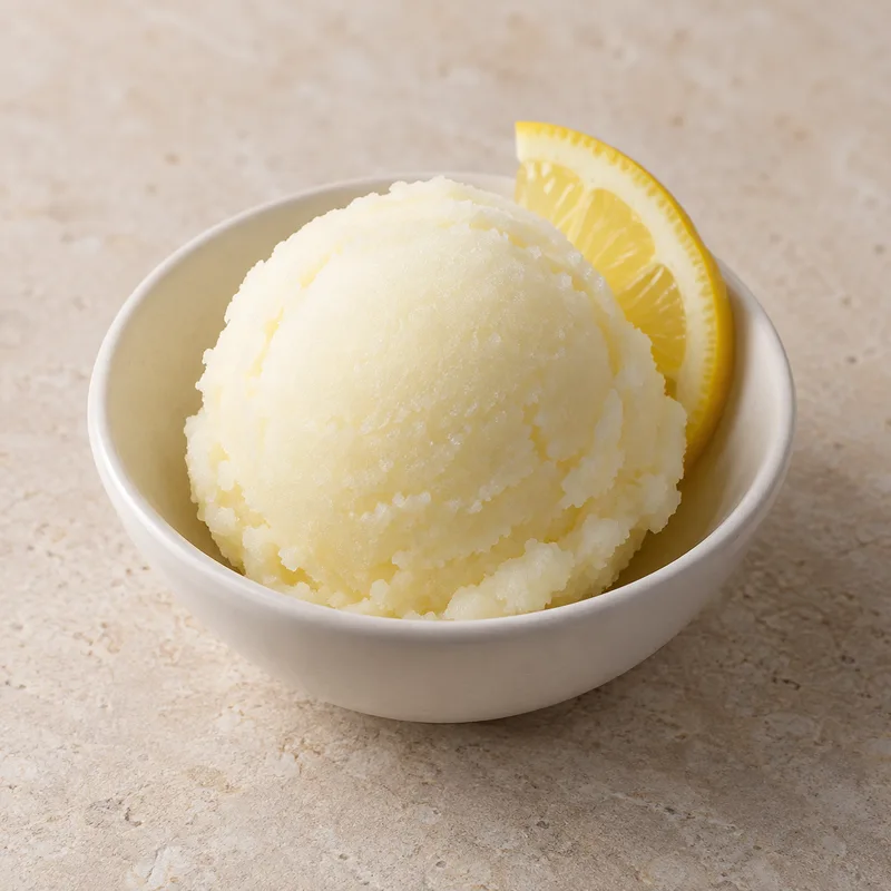 Illustration of sorbet lemon packed