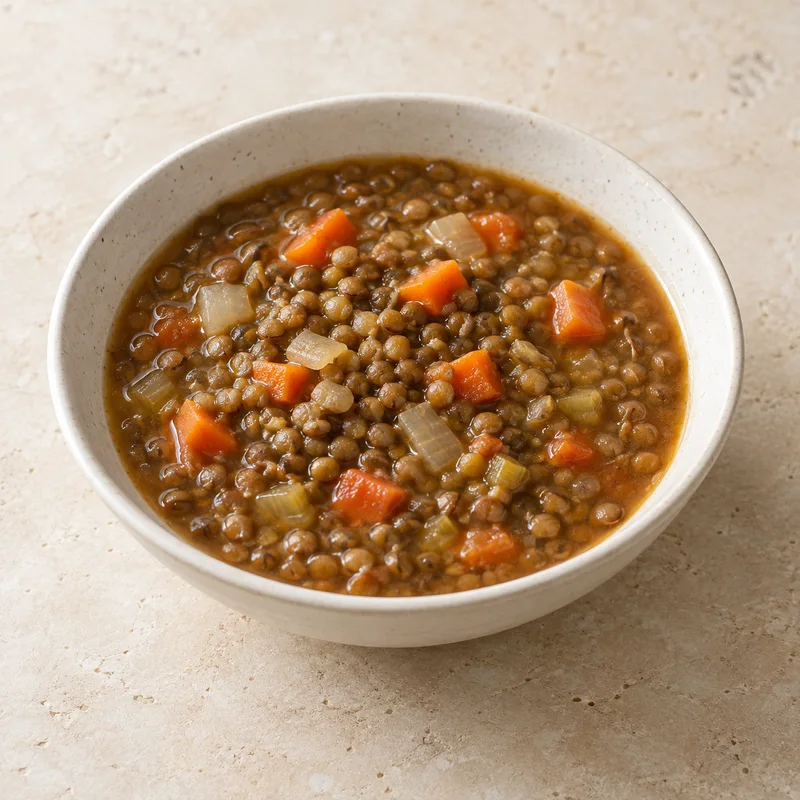 Illustration of lentil soup