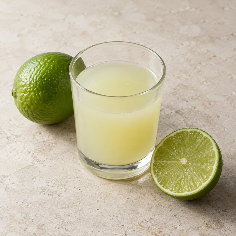 Illustration of lime juice raw