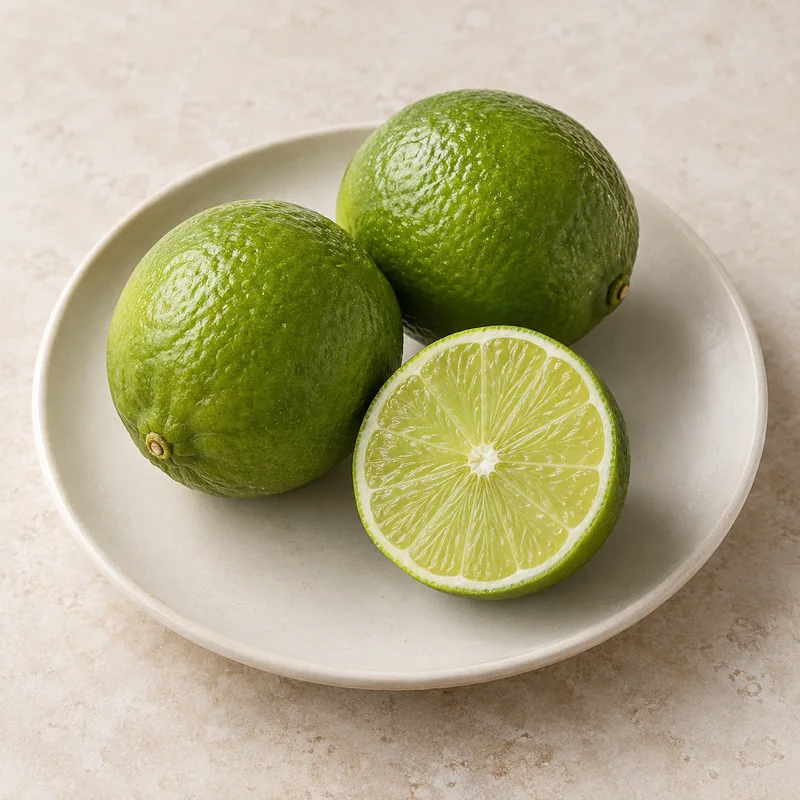 Illustration of limes raw