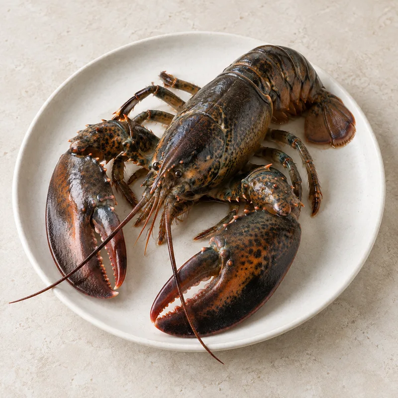 Illustration of lobster raw
