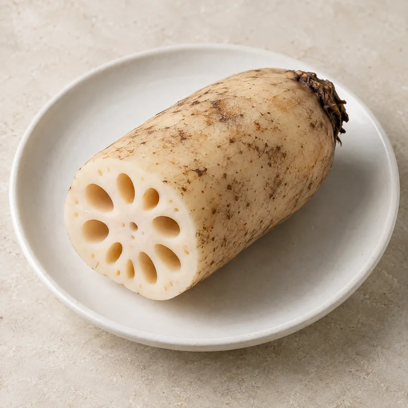 Illustration of lotus root raw