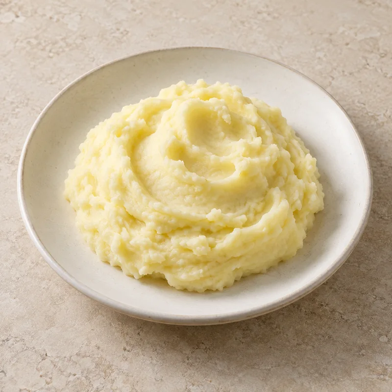 Illustration of potato mashed ready to eat