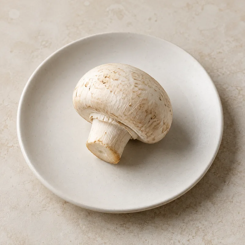 Illustration of mushroom raw