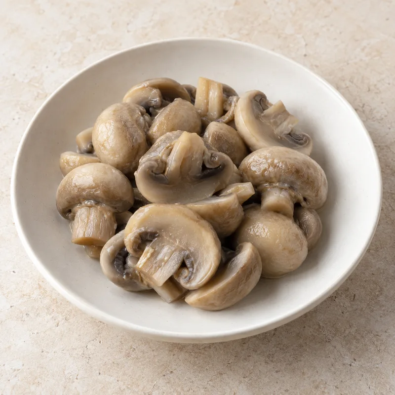 Illustration of mushroom boiled drained