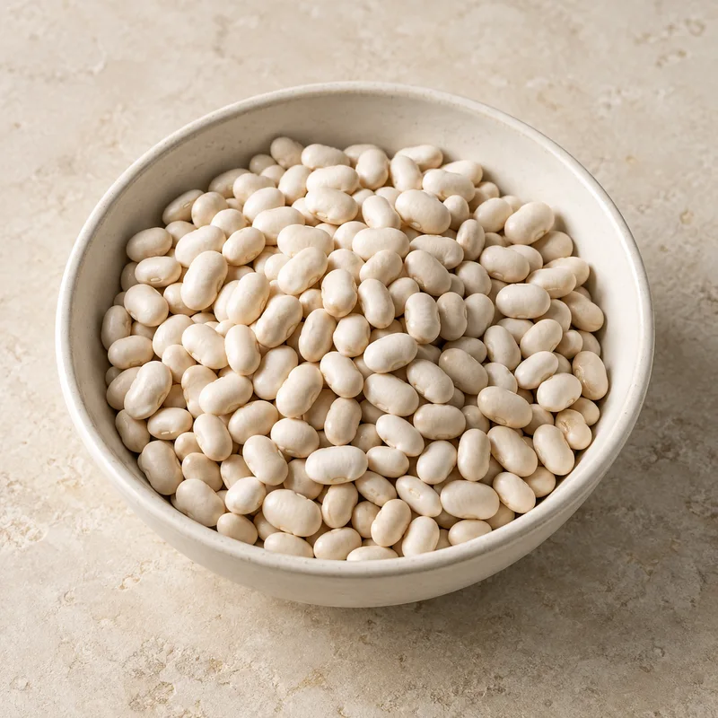 Illustration of beans navy mature seeds raw