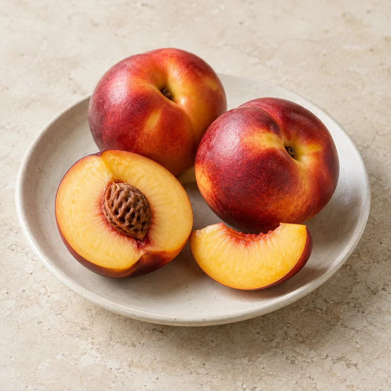 Illustration of nectarines raw