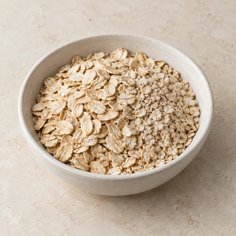 Illustration of cereals oats regular and quick not fortified dry
