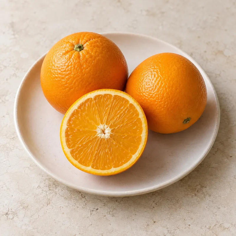 Illustration of oranges raw with peel