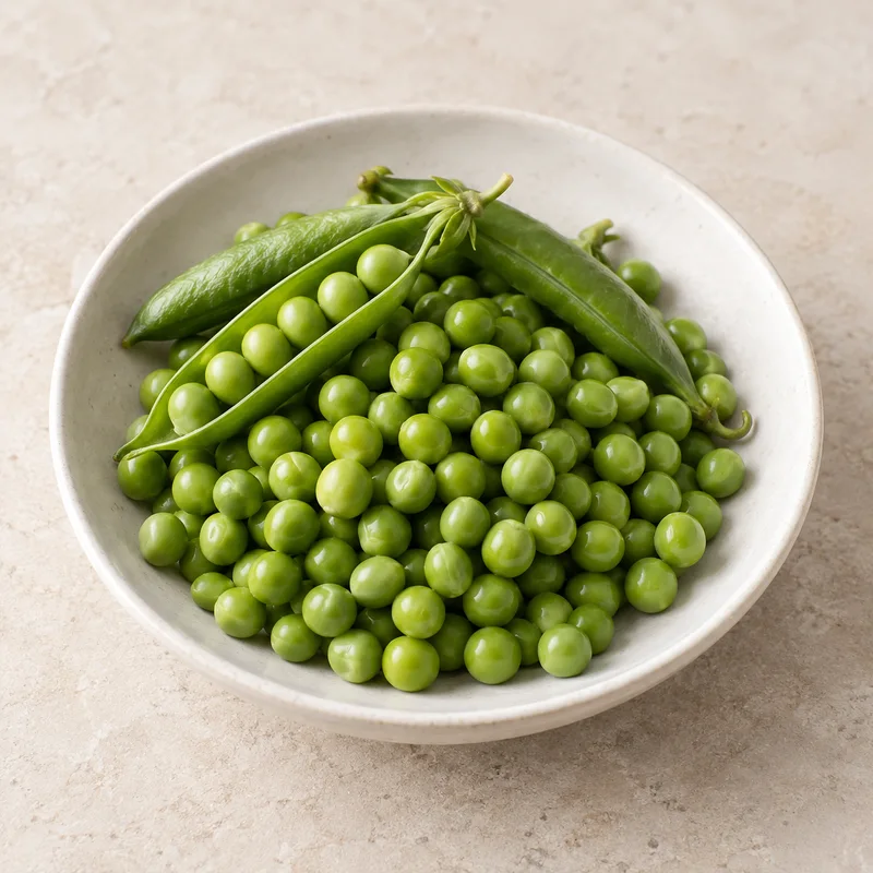 Illustration of peas raw