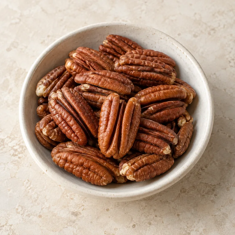 Illustration of pecan nuts