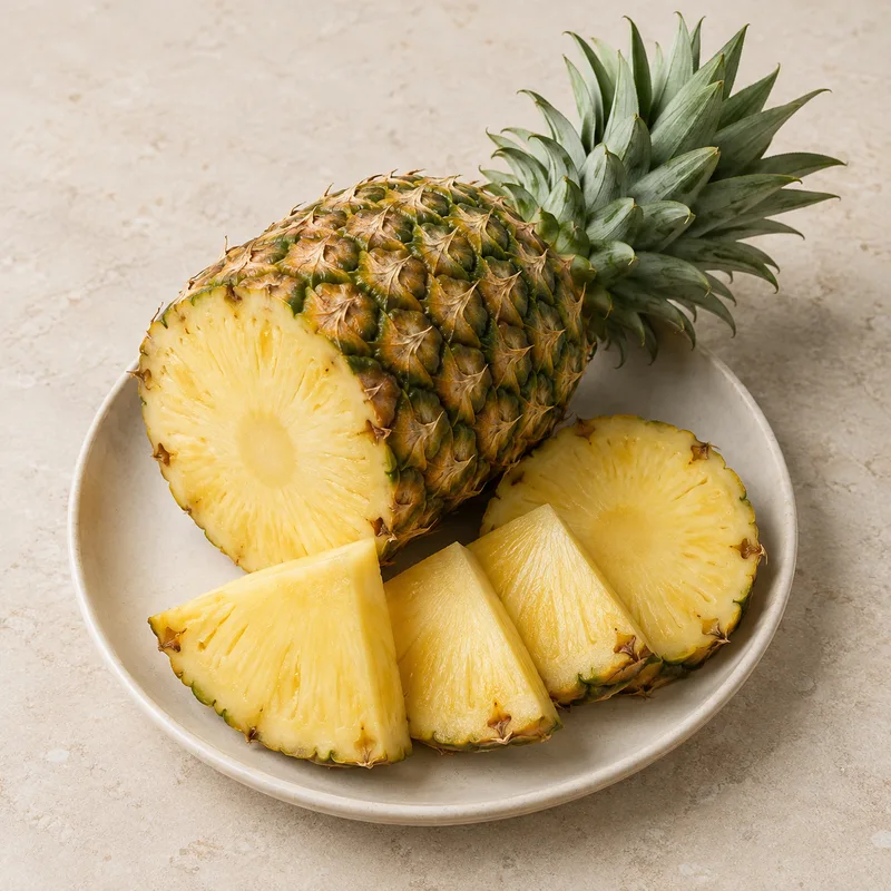 Illustration of pineapple raw all varieties