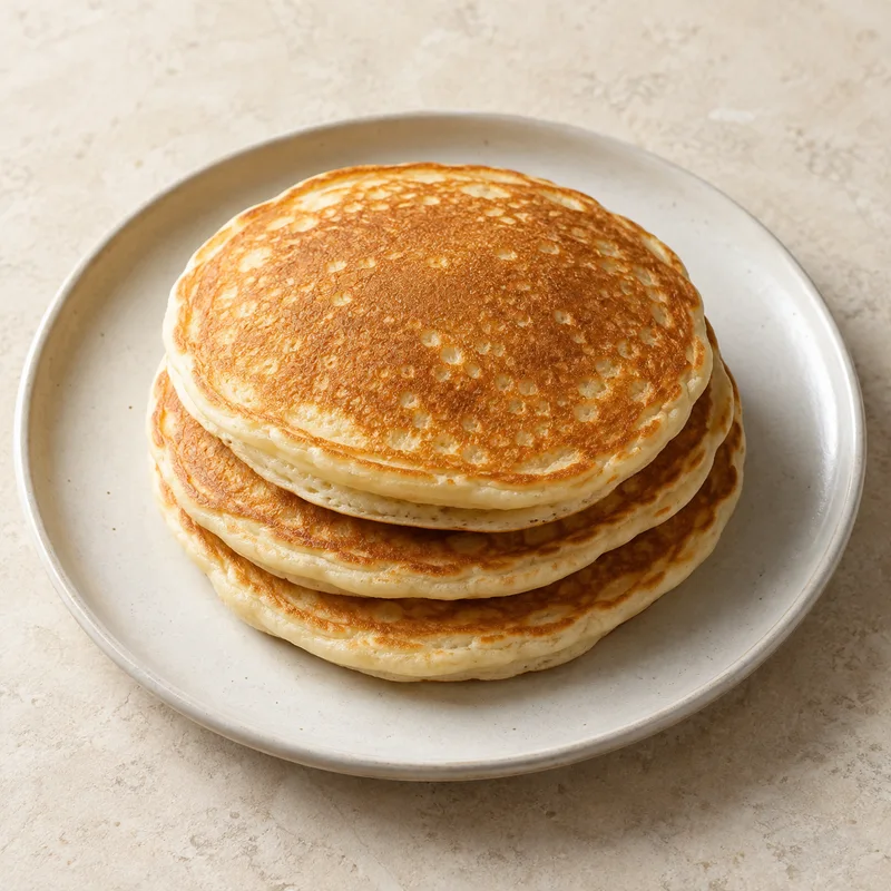 Illustration of pancakes plain prepared from recipe
