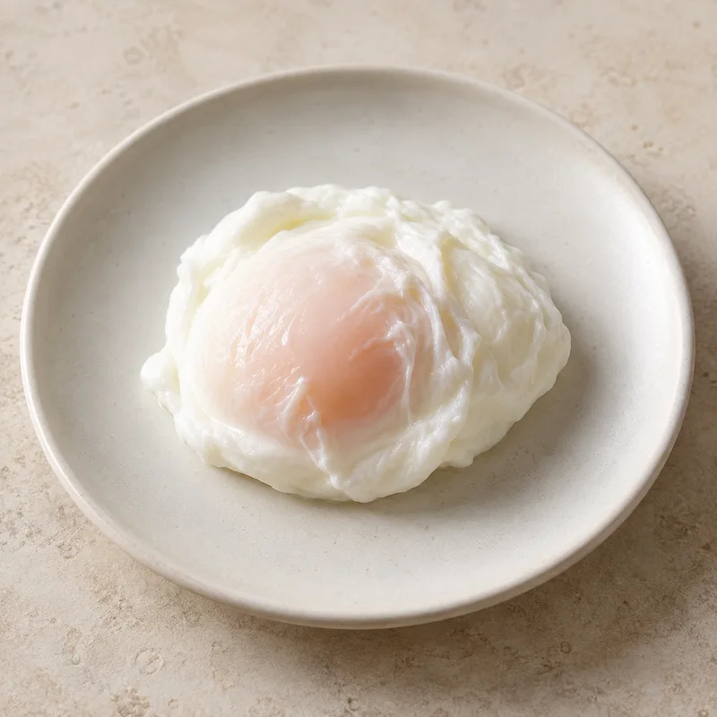 Illustration of egg poached