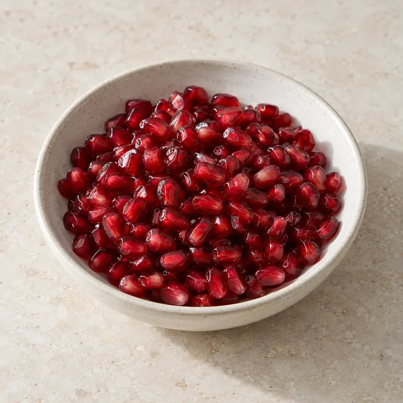 Illustration of pomegranate maroon seeds