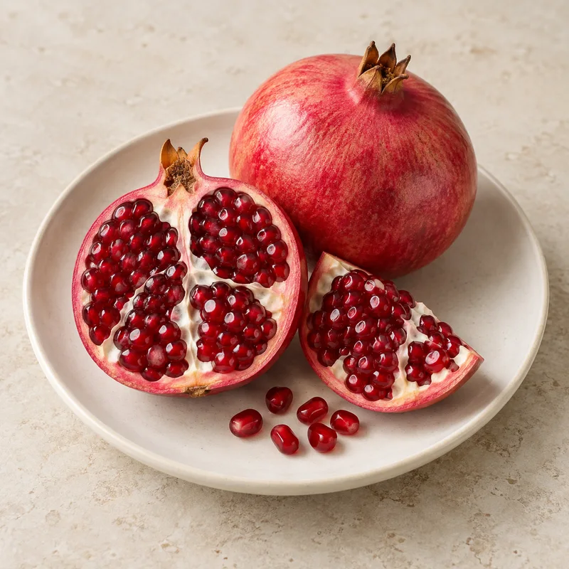 Illustration of pomegranates raw