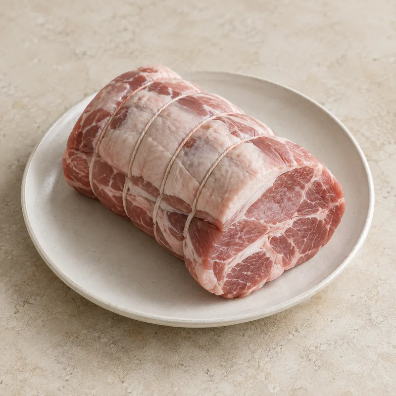 Illustration of pork roast raw