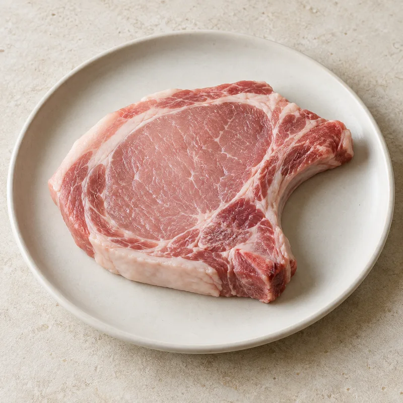 Illustration of pork steak