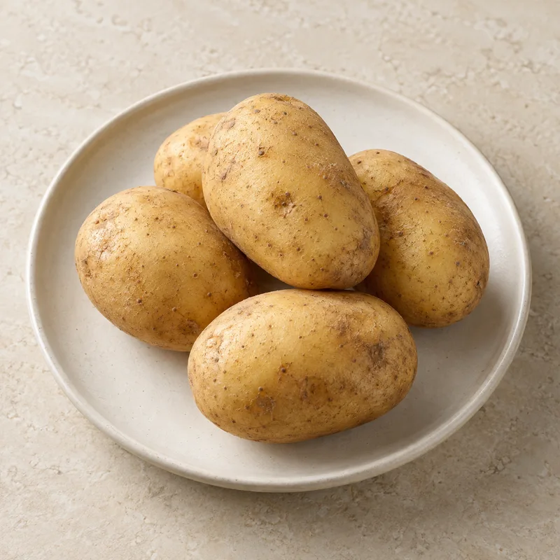Illustration of potatoes raw