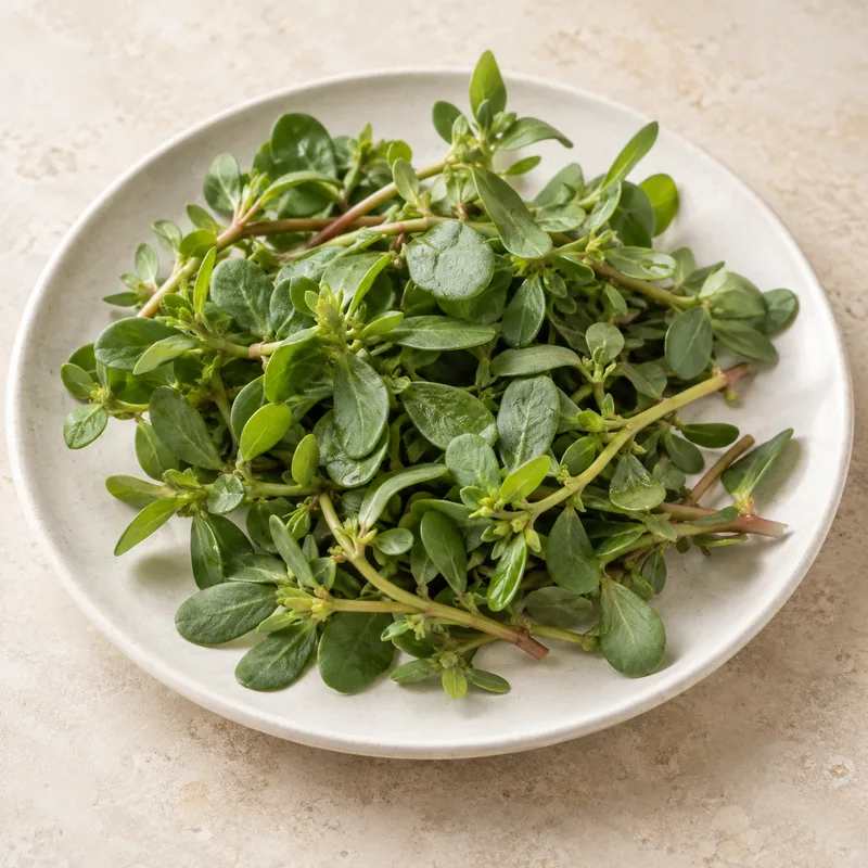 Illustration of purslane raw