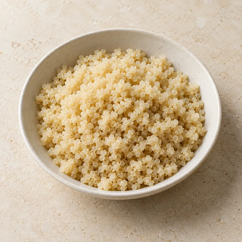 Illustration of quinoa cooked without salt
