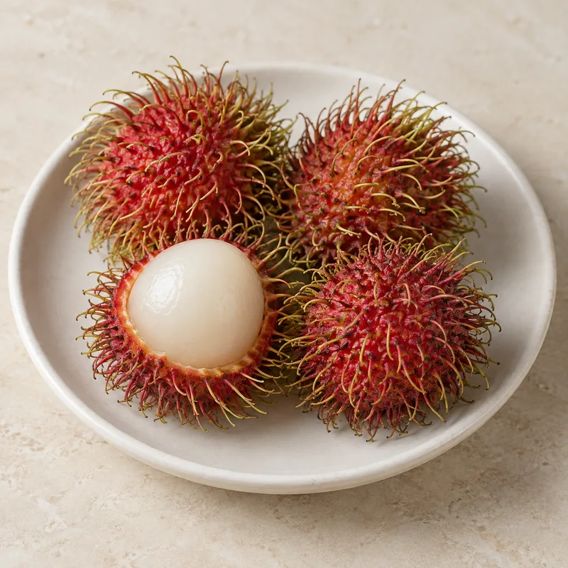 Illustration of rambutan raw
