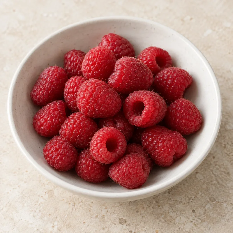 Illustration of raspberries raw