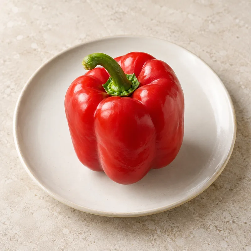Illustration of bell pepper red raw