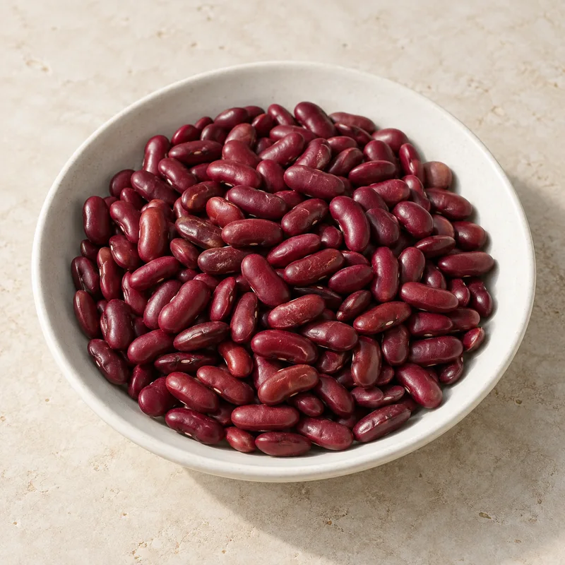 Illustration of beans kidney red mature seeds raw