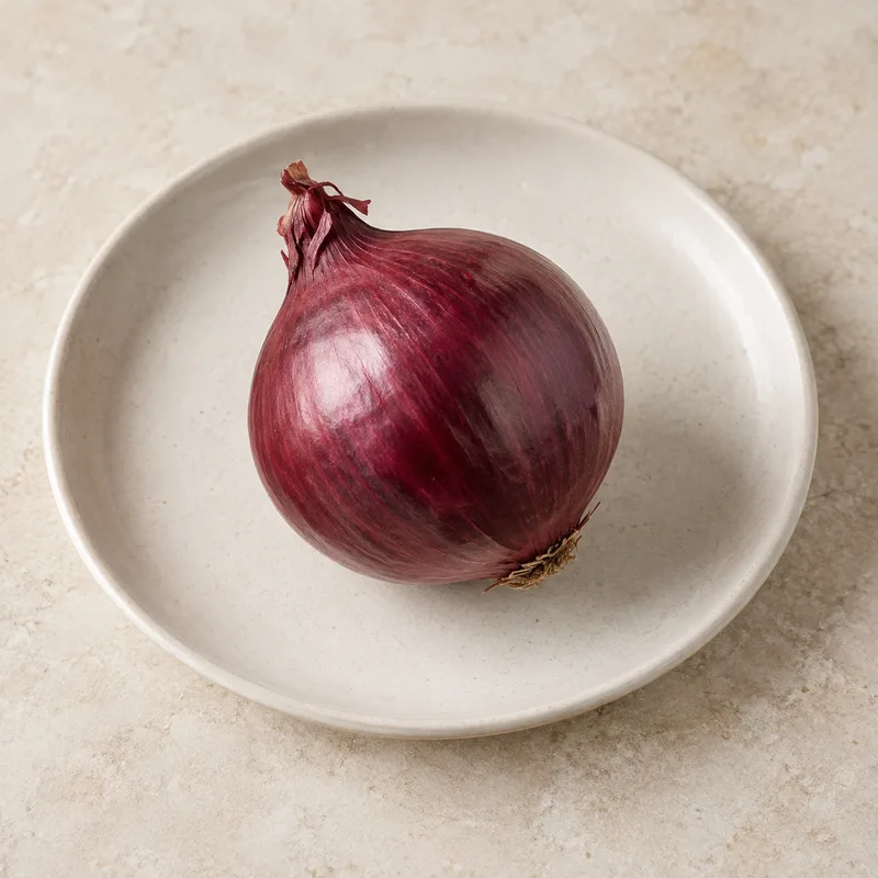 Illustration of red onion raw