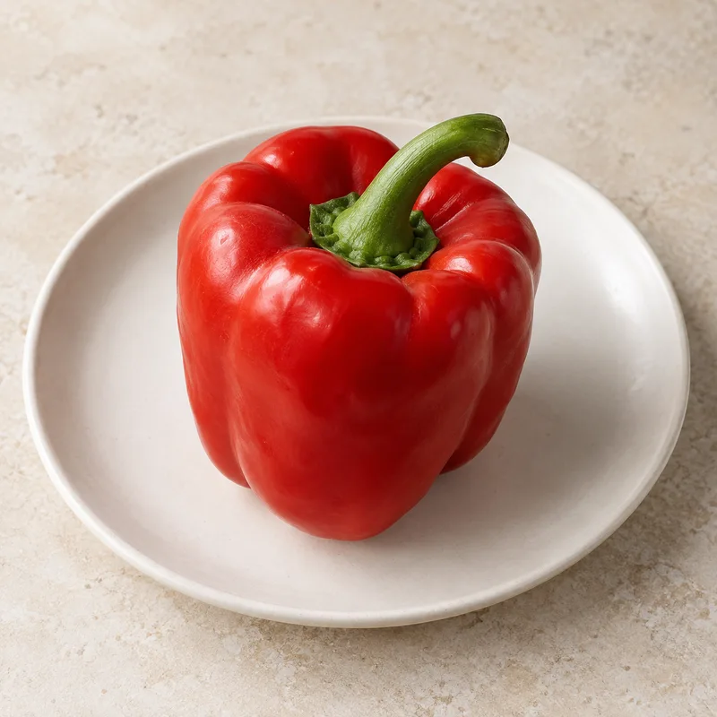 Illustration of red pepper raw