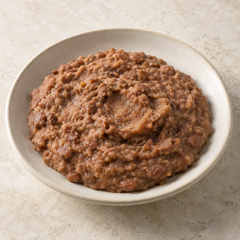 Illustration of refried beans