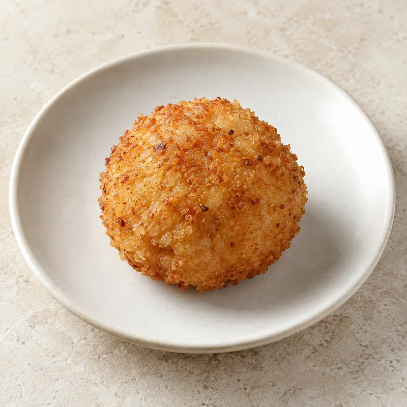 Illustration of rice balls fried unsalted