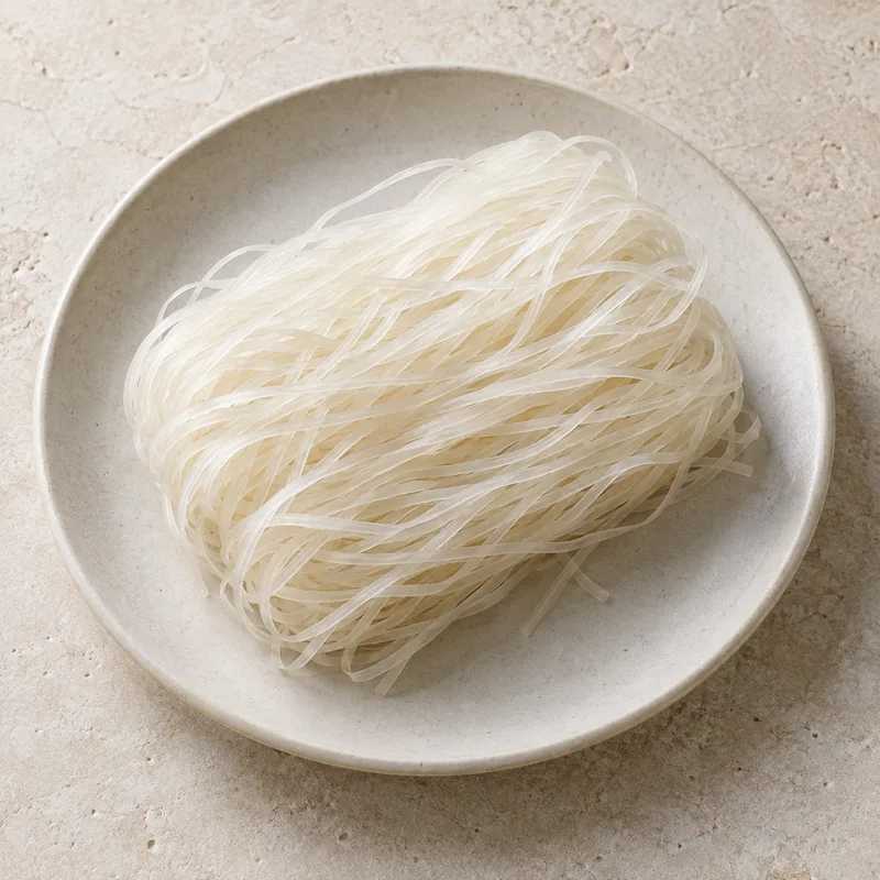 Illustration of rice noodles dry