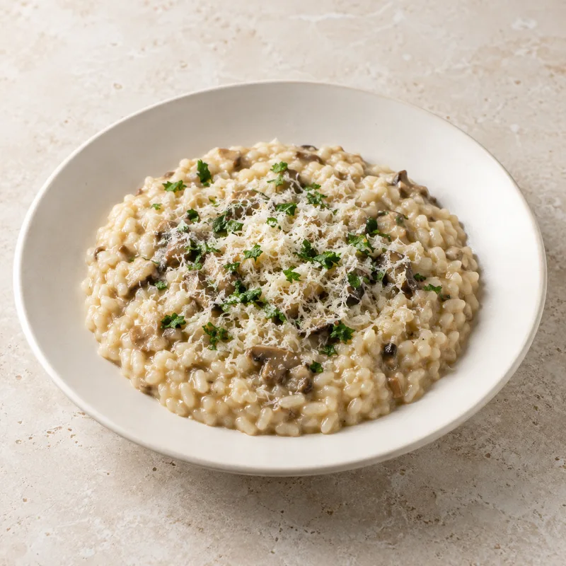 Illustration of risotto prepared