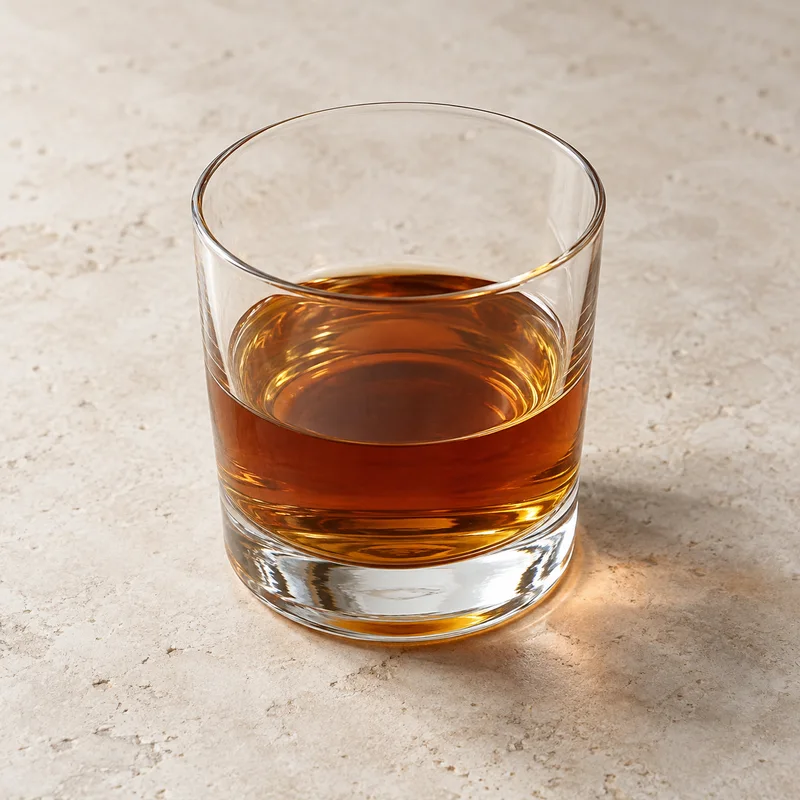 Illustration of alcoholic beverage distilled rum 80 proof