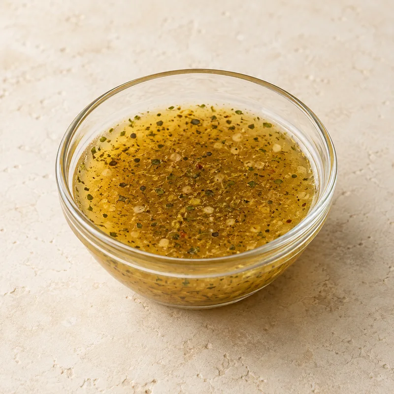 Illustration of salad dressing prepacked