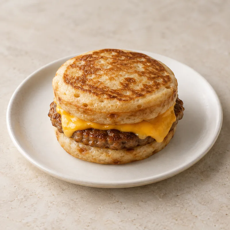Illustration of mcdonald s sausage mcgriddles