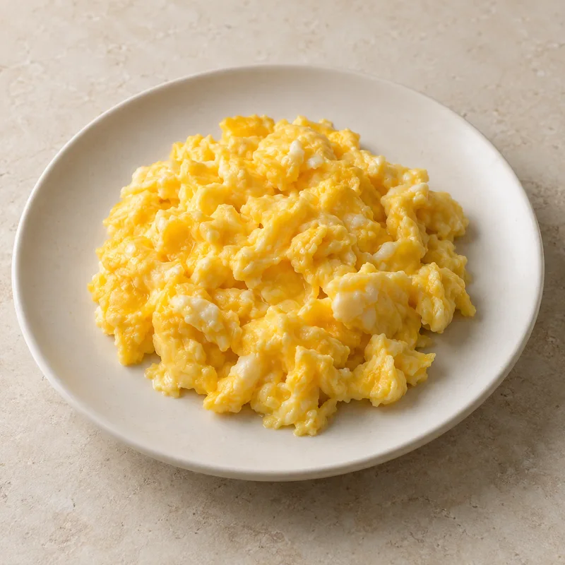 Illustration of fast foods egg scrambled