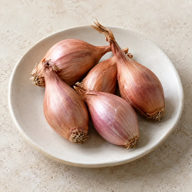 Illustration of shallots raw