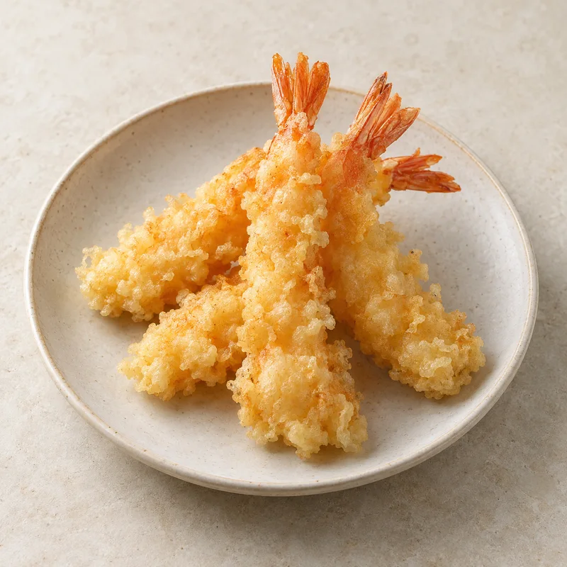 Illustration of shrimp tempura