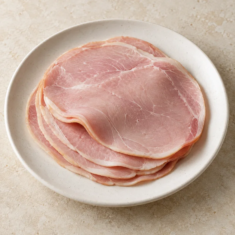 Illustration of ham sliced regular approximately 11 fat
