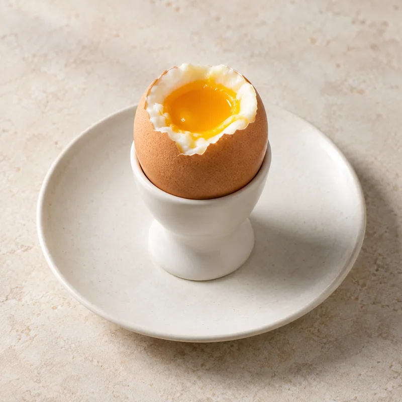 Illustration of egg soft boiled