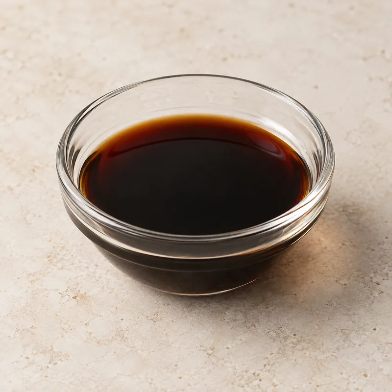 Illustration of soy sauce made from hydrolyzed vegetable protein