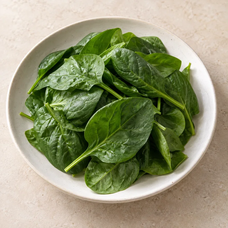 Illustration of spinach raw